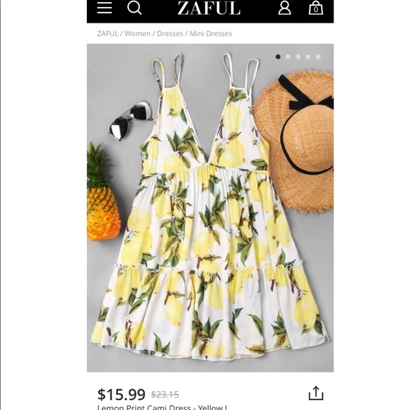 lemon beach cover up